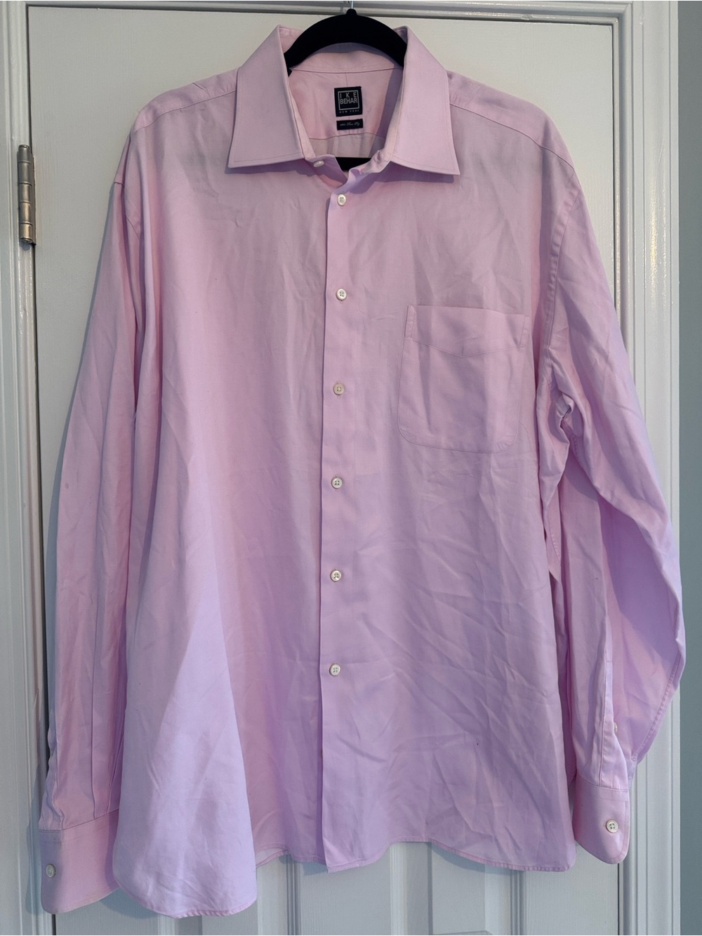 Ike Behar Pale Pink Button Down Dress Shirt